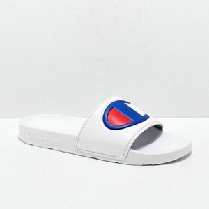 Men's Champion IPO White Slides Size 11